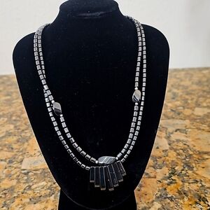 Two hematite necklaces